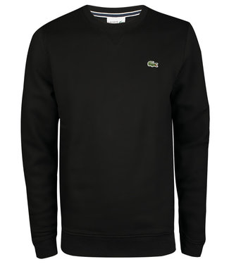 Lacoste lacoste sweater ronde hals zwart