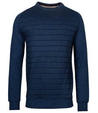 Baileys heren ronde hals trui Pullover jeans blauw strepen