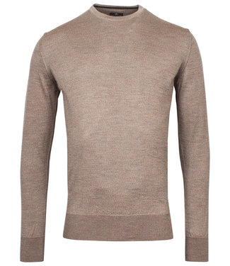 Baileys ronde hals trui pullover khaki beige buin