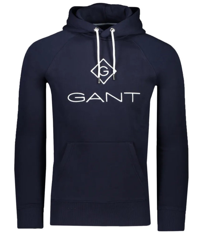 oud vonnis Authenticatie 2047054 433 Gant heren hoodie donkerblauw met gant logo katoen -  Shirtsupplier.nl