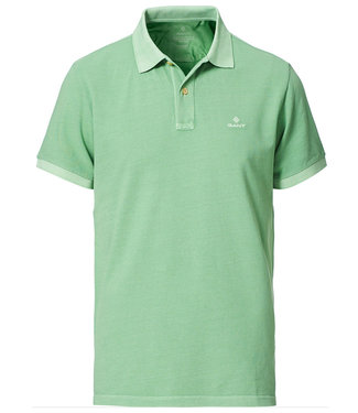 Gant groen absinthe green gewassen heren polo korte mouw