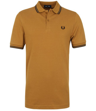 Fred Perry Twin Tipped polo donker camel