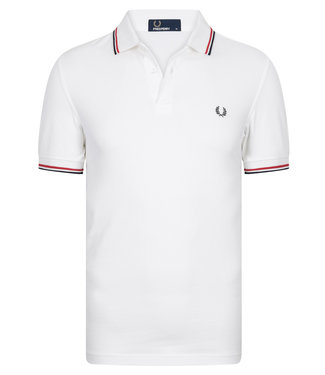 Fred Perry Twin Tipped polo wit