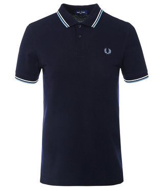 Fred Perry Twin Tipped polo donkerblauw