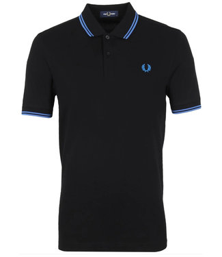 Fred Perry Twin Tipped polo zwart