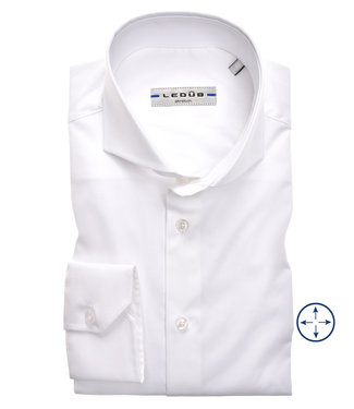 overhemd modern fit wit katoen stretch