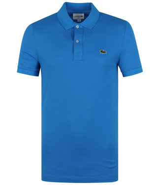 Lacoste slim fit blauw polo groen krokodil