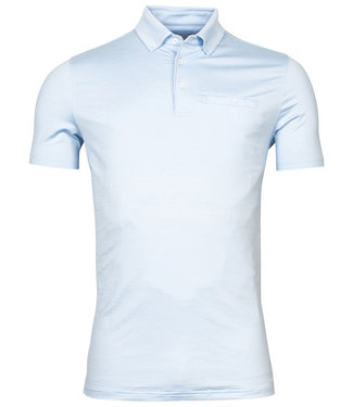 Giordano Tailored heren polo lichtblauw button down techno stretch