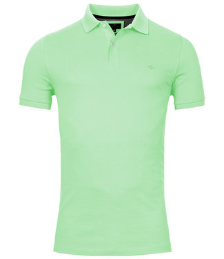 Baileys polo fel groen cascade green katoen stretch