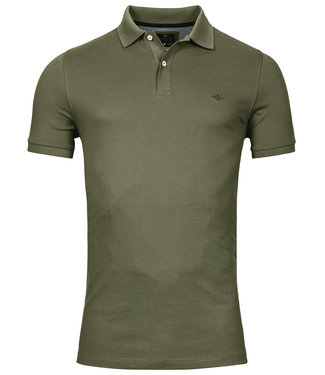 polo donkergroen climbing ivy green katoen stretch