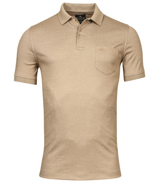 polo beige bruin petrified oak borstzak