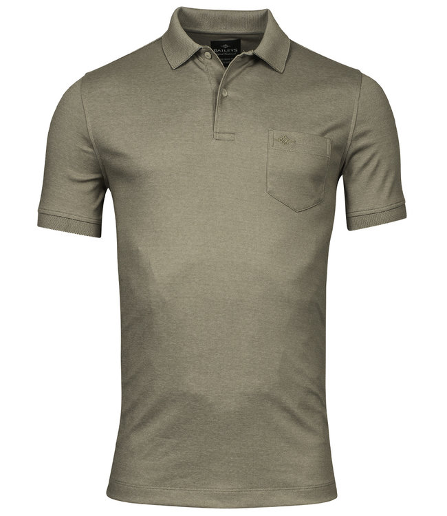 415280-75 heren polo olijfgroen climbing ivy green borstzak