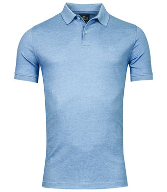 polo blauw powder blue zonder borstzak