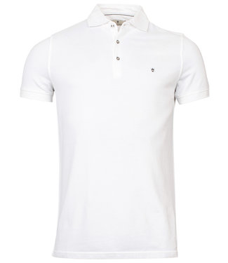 Thomas Maine polo ecru off white 1knoops cut away