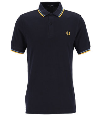 Fred Perry Twin Tipped polo donkerblauw