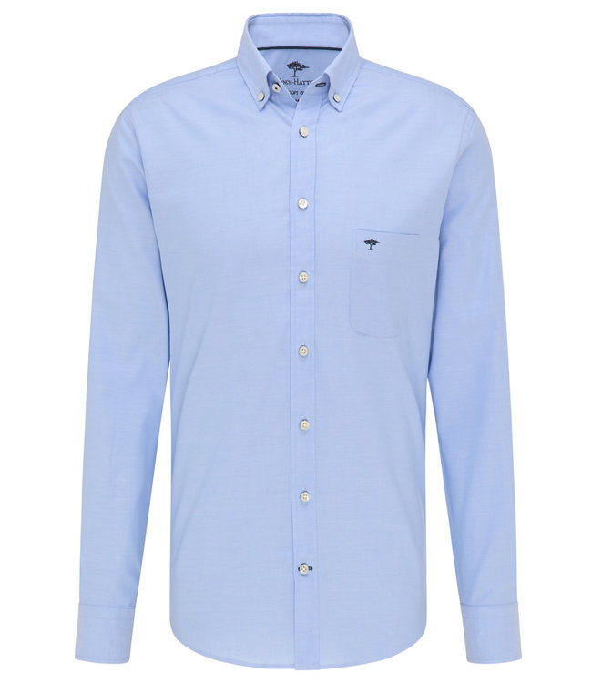 Fynch Hatton 1000 5500 5510 Fynch Hatton heren overhemd lange mouw lichtblauw oxford