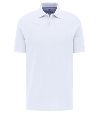 Fynch Hatton polo wit white supima pique katoen