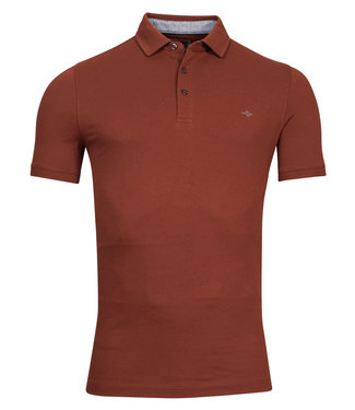 Baileys polo brique katoen stretch