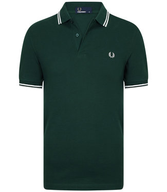 Fred Perry Twin Tipped polo donkergroen ivy