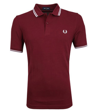 Fred Perry Twin Tipped polo bordeaux rood