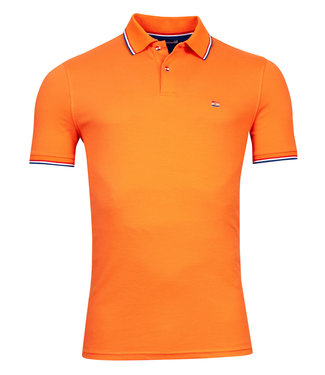Gratis EK 2024  heren polo oranje korte mouw bij aankoop van 2 merk polo´s