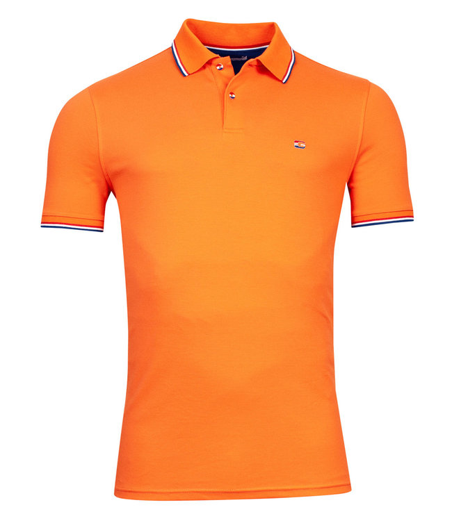 316586-27 Gratis WK voetbal 2026  heren polo oranje korte mouw bij aankoop van af €200