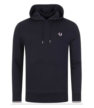 Fred Perry heren hoodie donkerblauw met capuchon