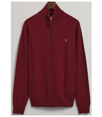 Gant heren bordeaux rood vest lamswol