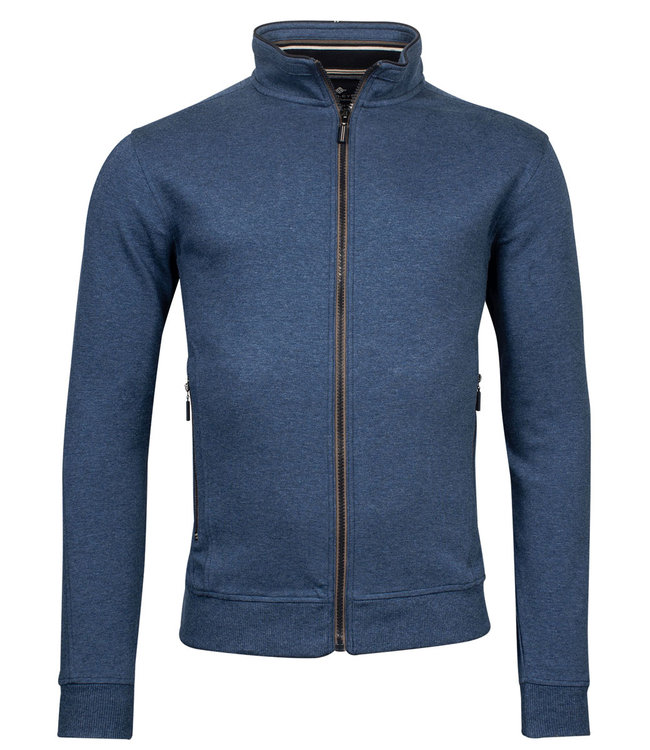 Baileys 222244-535 Baileys heren sweat vest jeans blauw jeans blue ritsen