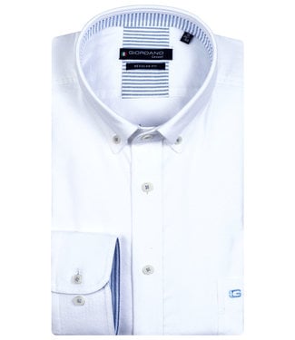 Giordano Regular Fit heren overhemd wit oxford