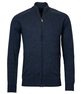heren vest donkerblauw lamswol