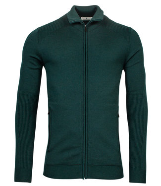 Thomas Maine heren merino wol flessen groen vest met rits