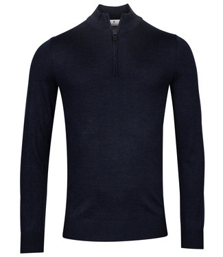 Thomas Maine heren donkerblauw zipper trui ritsje