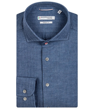 Giordano Tailored heren overhemd modern fit blauw