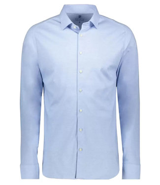 Desoto overhemd lichtblauw uni wide spread