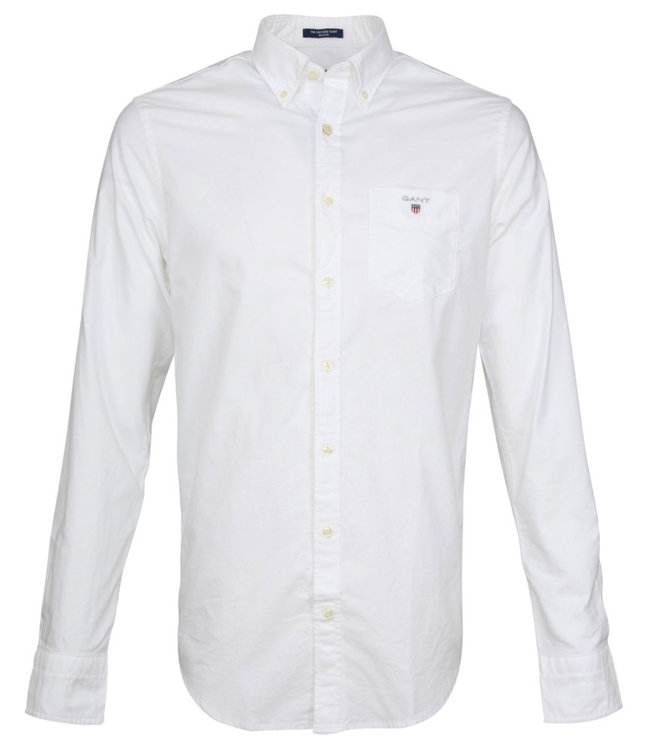 Gant 3046000 110 Gant heren overhemd wit oxford