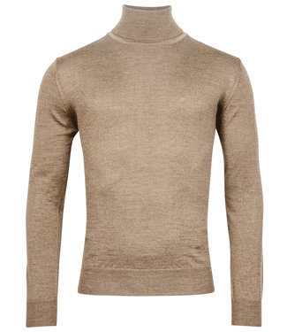 Baileys coltrui high neck pullover beige bruin