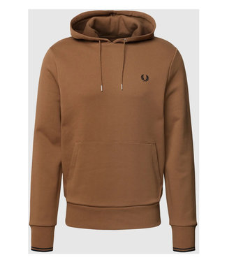 Fred Perry heren hoodie bruin met capouchon