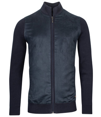 Baileys heren vest donkerblauw materiaal mix