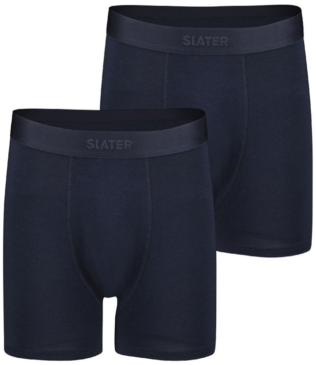 Slater 8810 Slater 2-pack bamboo boxer shorts donkerblauw