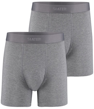 Slater 8830 Slater 2-pack bamboo boxer shorts grijs grey melange