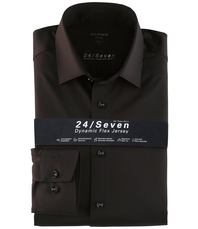 Olymp S 1202 64 68 zwart dynamic flex jersey 24 7 seven