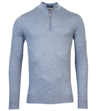 Thomas Maine heren zee blauw zipper trui ritsje