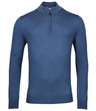 Thomas Maine heren blauw zipper trui ritsje