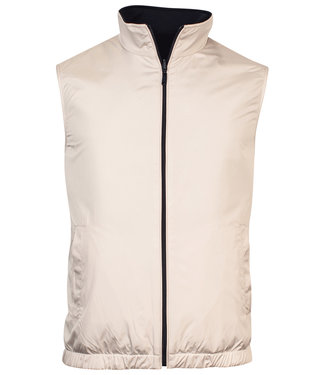 Giordano Tailored reversible bodywarmer kit light beige donkerblauw