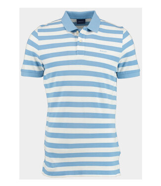 Gant heren polo blauw wit streep