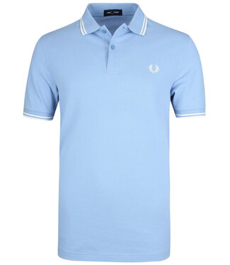 Fred Perry Twin Tipped polo lichtblauw