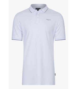 Cavallaro heren polo wit katoen stretch andrio polo