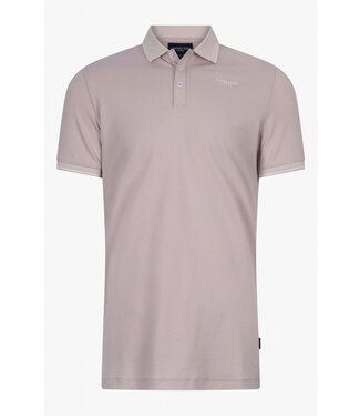 Cavallaro heren polo beige katoen stretch andrio polo