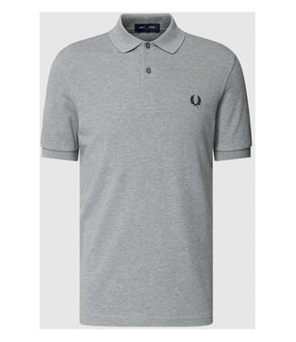 Fred Perry Twin Tipped polo lichtgrijs met zwart logo